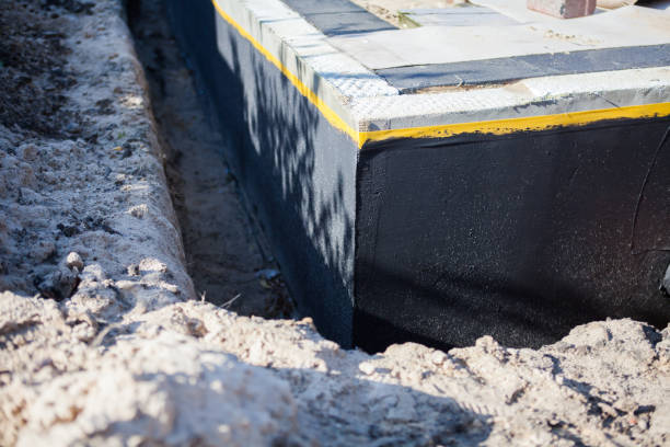 Residential Interior Drainage System installation at a Wren, OH home by SJ Waterproofing Pros